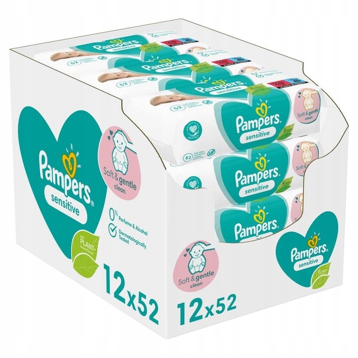 chusteczki sensitive 12 x 56 sztuk pampers