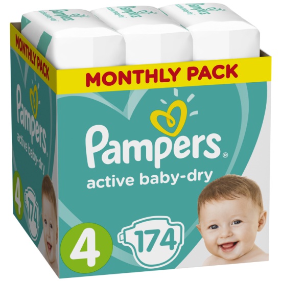 pampers new active 4+