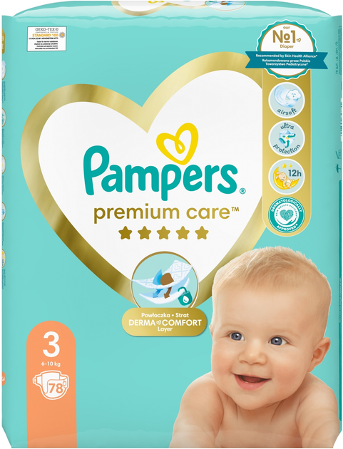 pieluchy jednorazowe pampers premium care 3