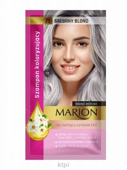 marion szampon srebrny ultra mocny do włosów blond