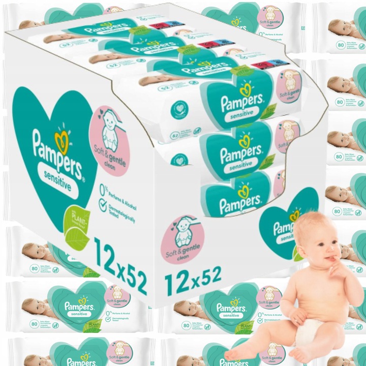 pampers sensative miesieczny zapas