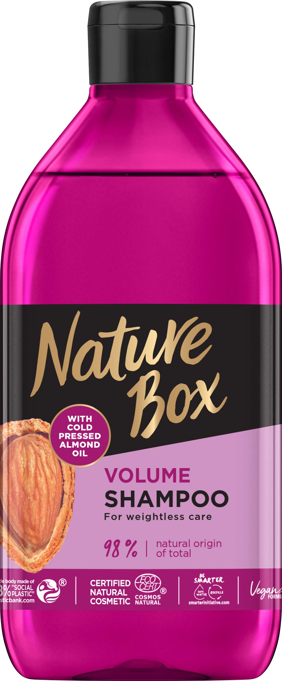 nature box nadający objętości szampon z olejem migdałowym