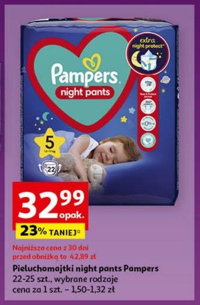 pieluchomajtki pampers 5 tesco