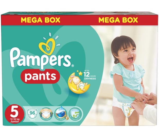 pieluchomajtki pampers active baby pants mega box junior 96szt