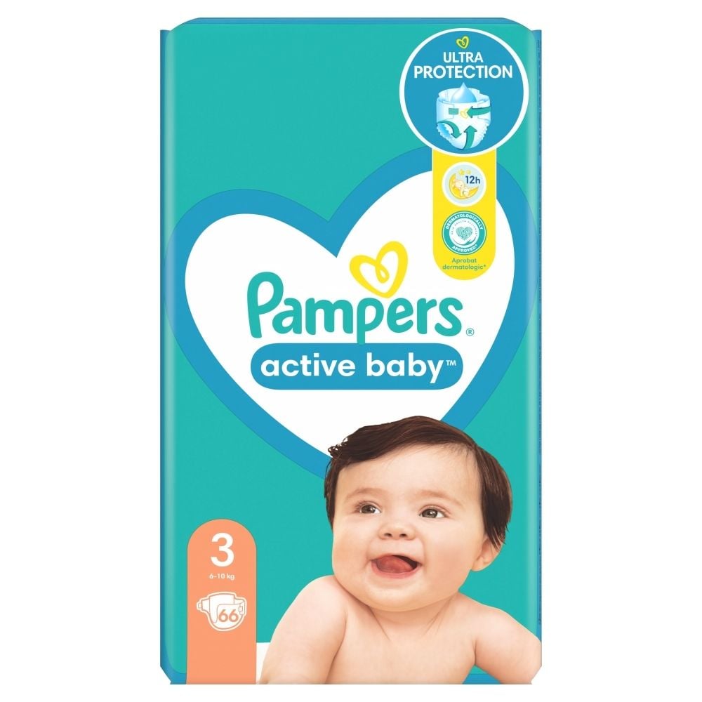 pampers active baby rozmiar 3 66 pielusze