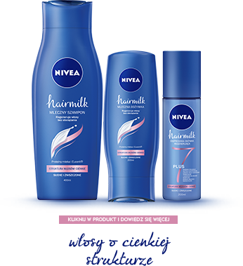 nivea szampon mleczny o stroktoze cienkiej