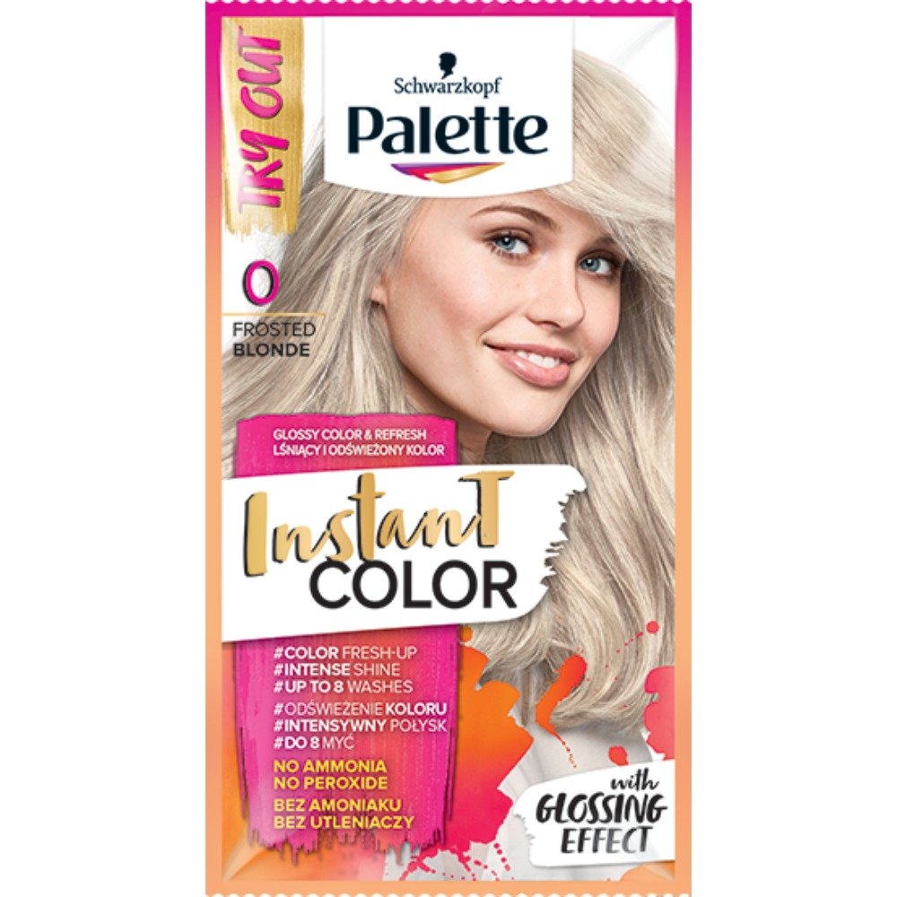 szampon koloryzujący platynowy blond palette instant