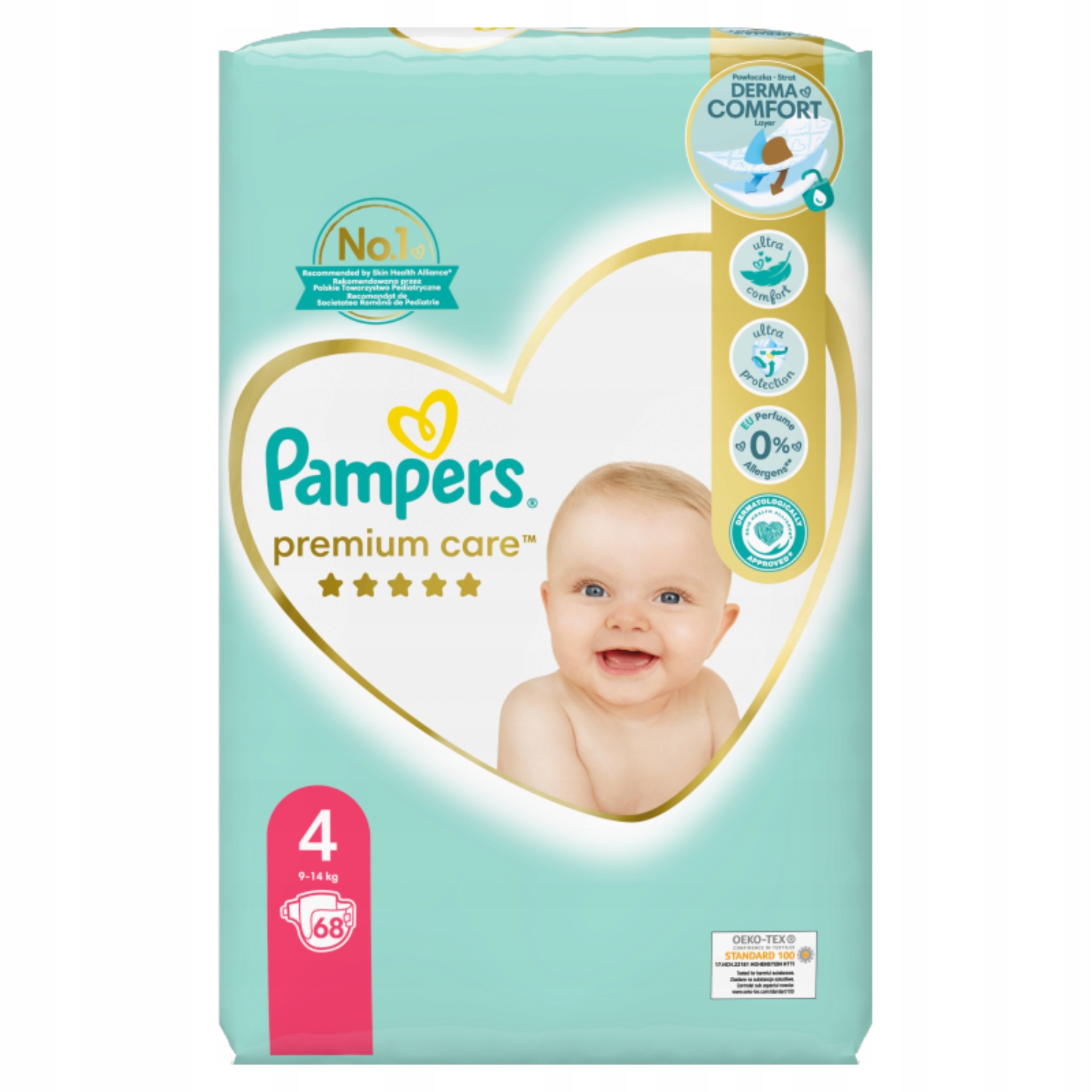 pampers premium care 4 68 sztuk