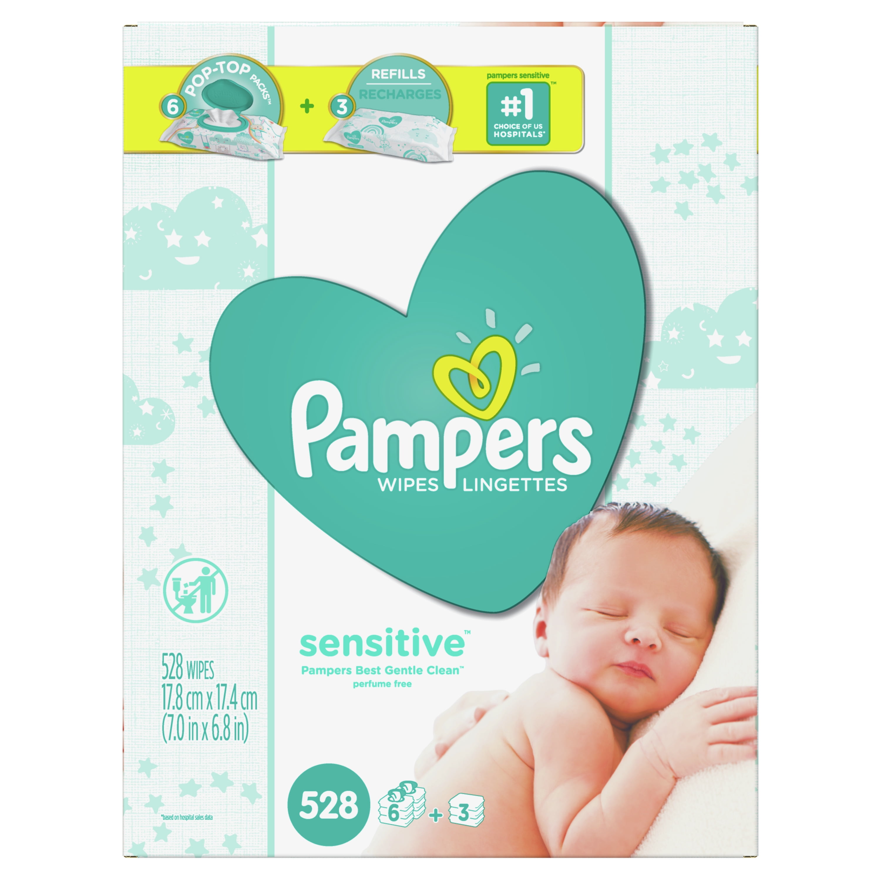 pampers sensitive 528