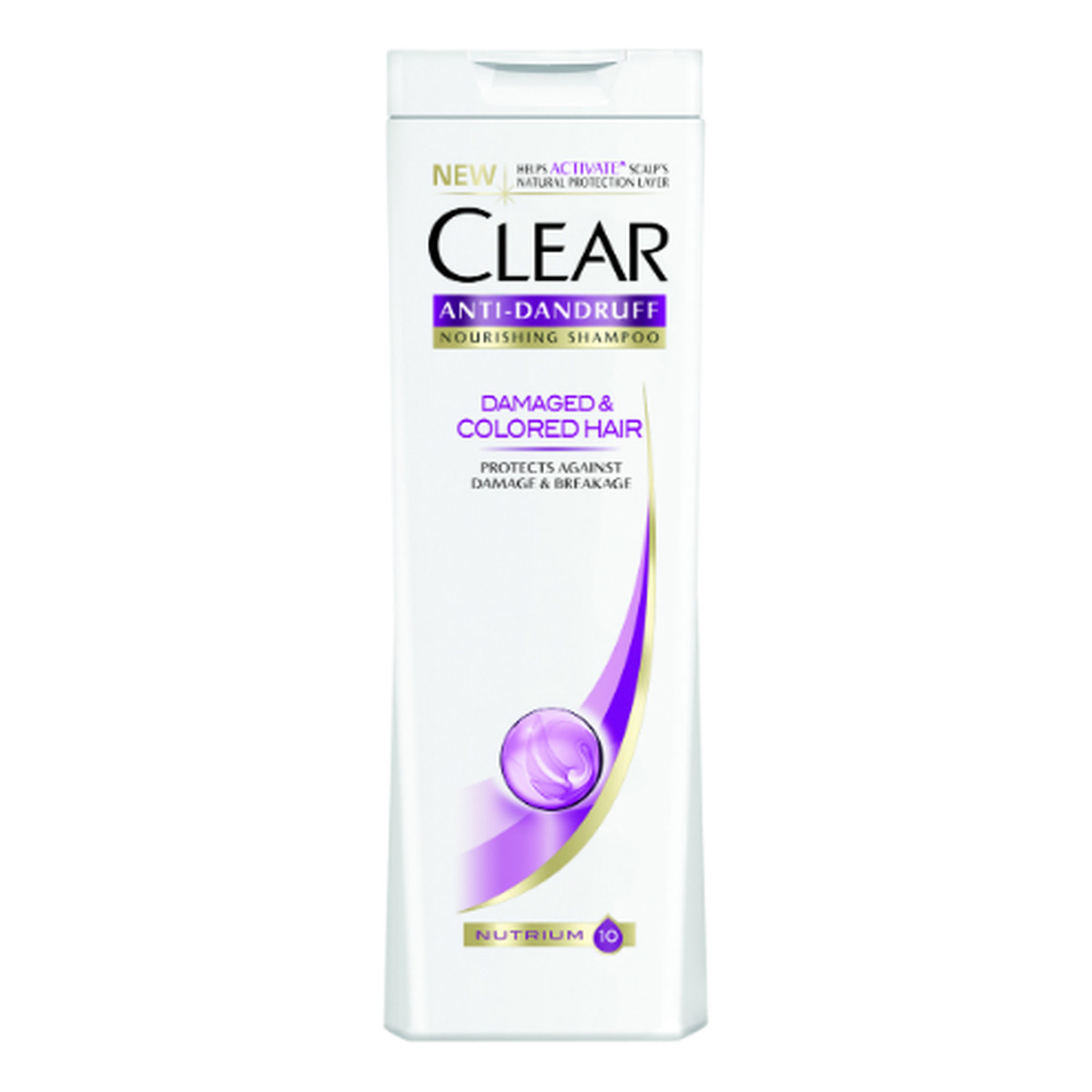 clear damaged & coloured hair szampon przeciwłupieżowy 400 ml