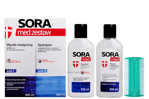 sora płyn szampon wszawica 100 100ml allegro