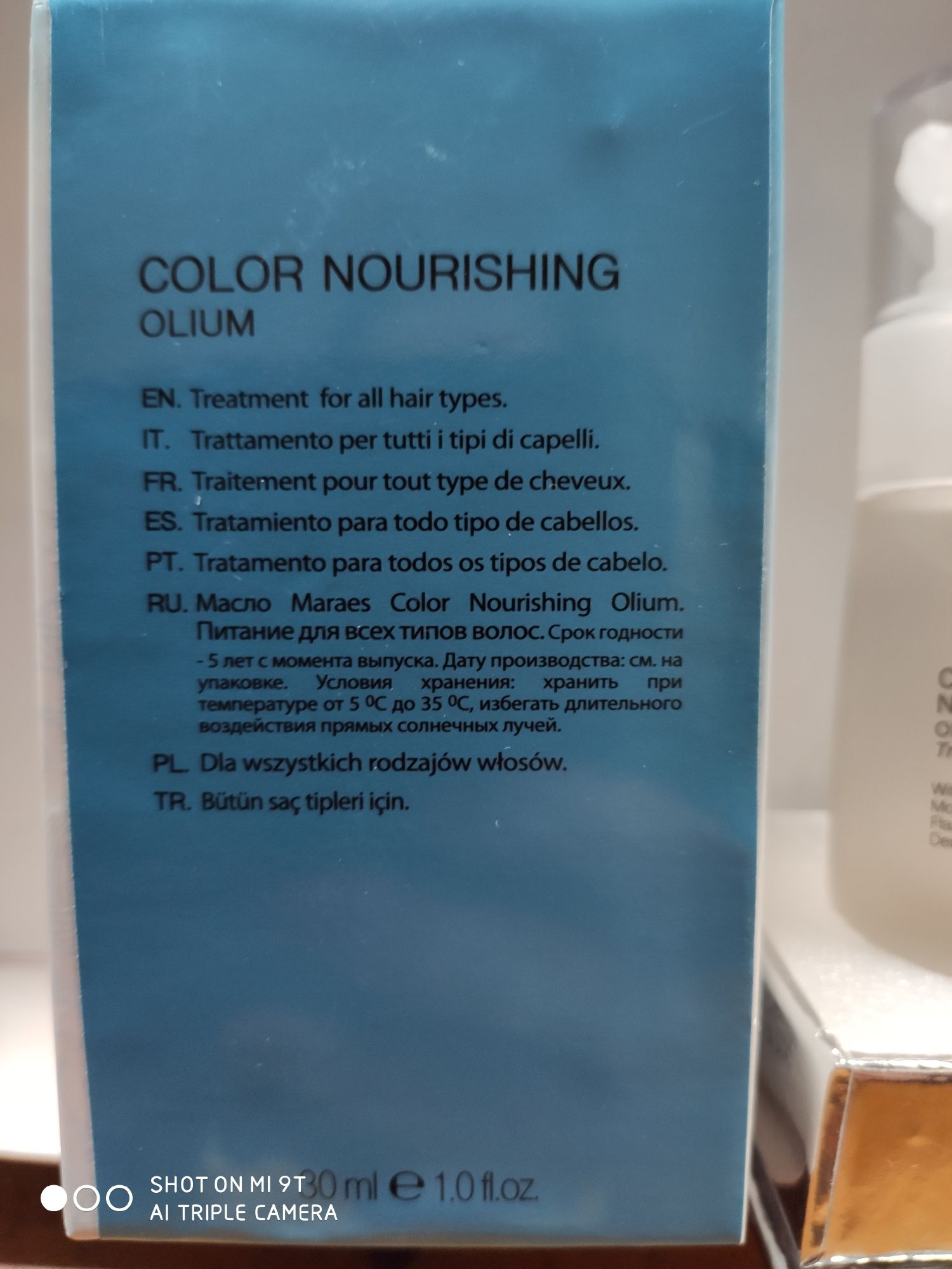 olejek do włosów color nourishing olium