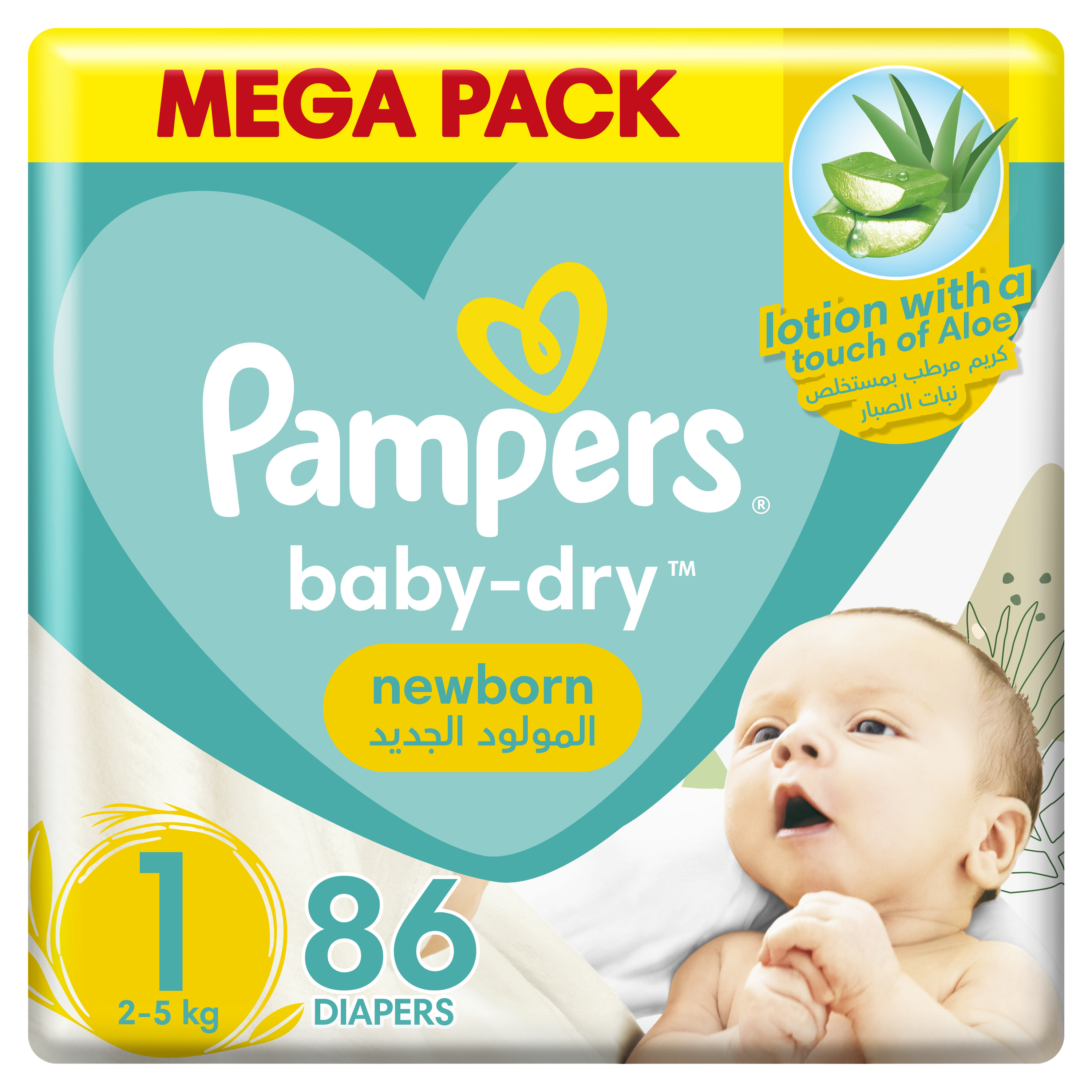 pampers babyvdry 1 box