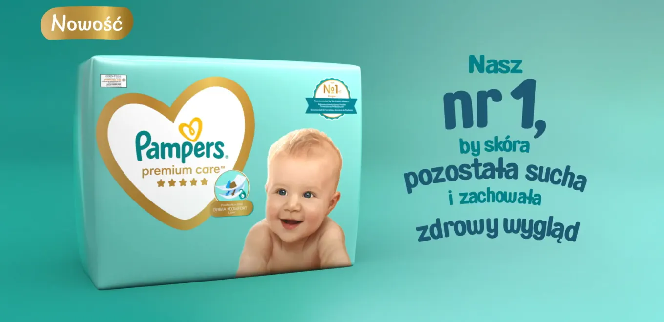 nowe pampers premium care z siateczką