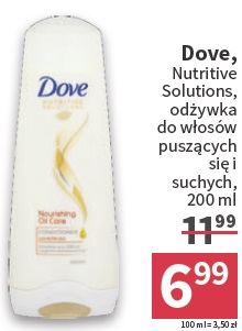 odżywka do włosów cienkich nutritive solutions dove rossmann