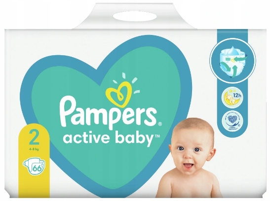 pampers active baby new baby pieluchy jednorazowe rozmiar 2 mini