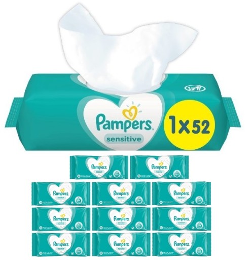 chusteczki nawilżane pampers allegro