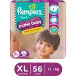 pampers active baby x large