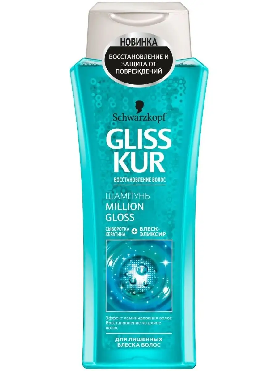 gliss kur szampon z keratyna million gloss