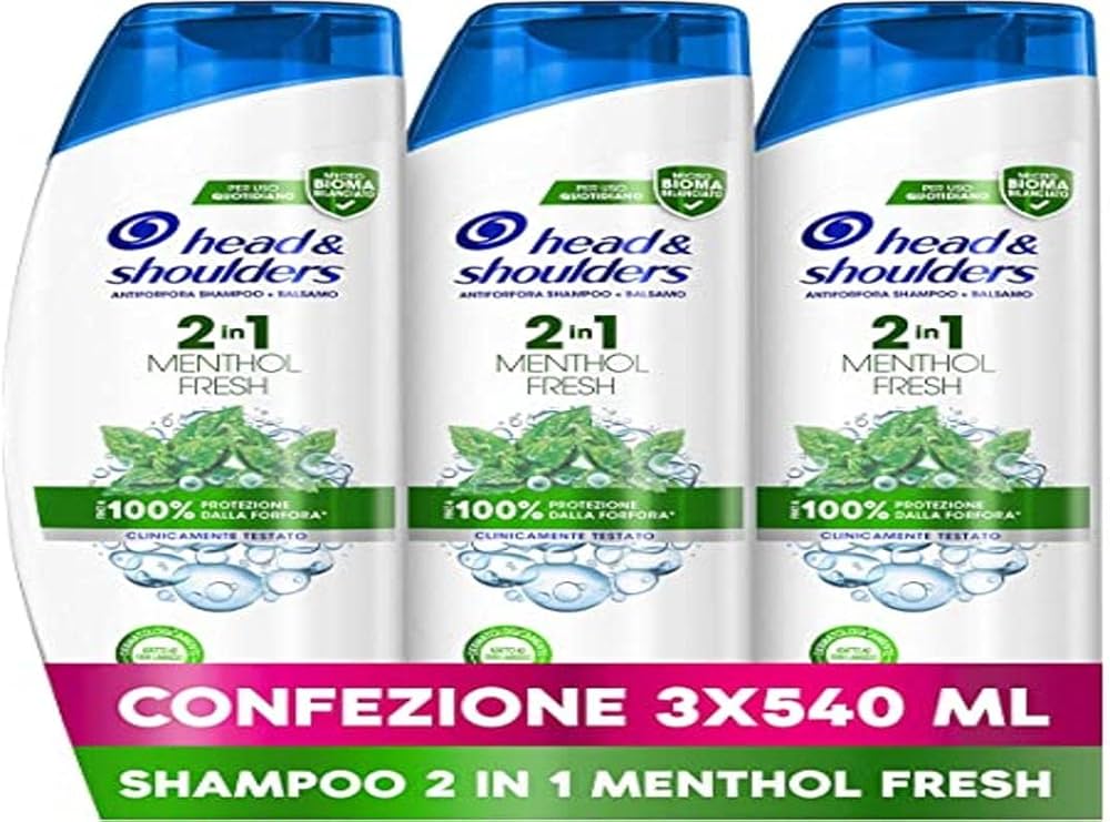 head shoulders menthol szampon przeciwłupieżowy z odżywką 2w1 naturalna świeżość