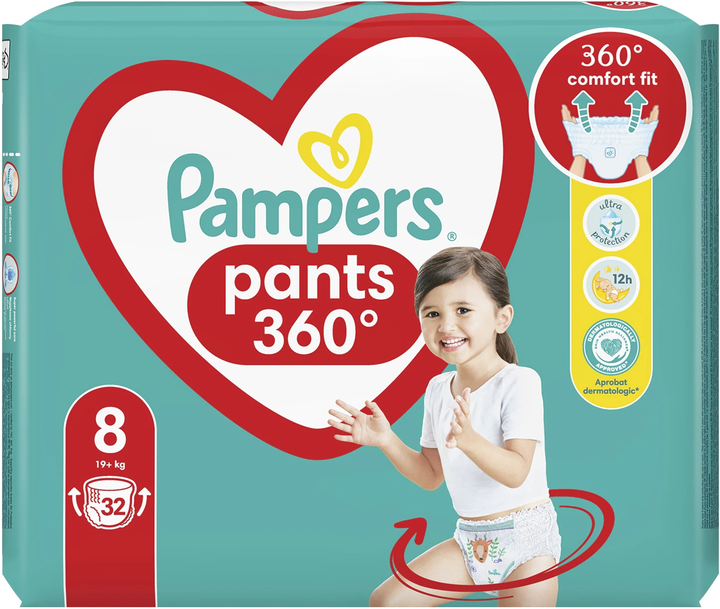 pasek z tylu pieluchomajtki pampers