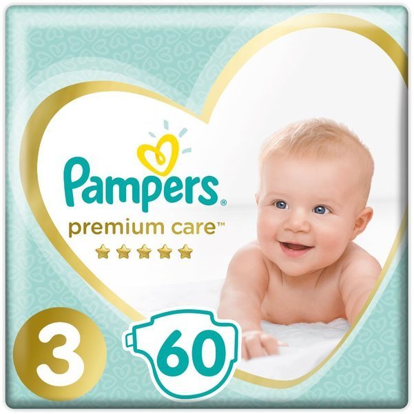 pampers pieluchy 3 60 sztuk