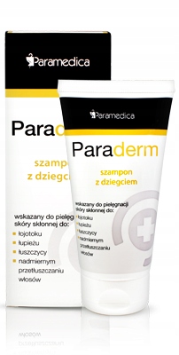 paraderm plus szampon z dziegciem łuszczyca łojoto