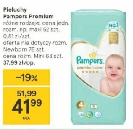 rtesco pampers premium promocja