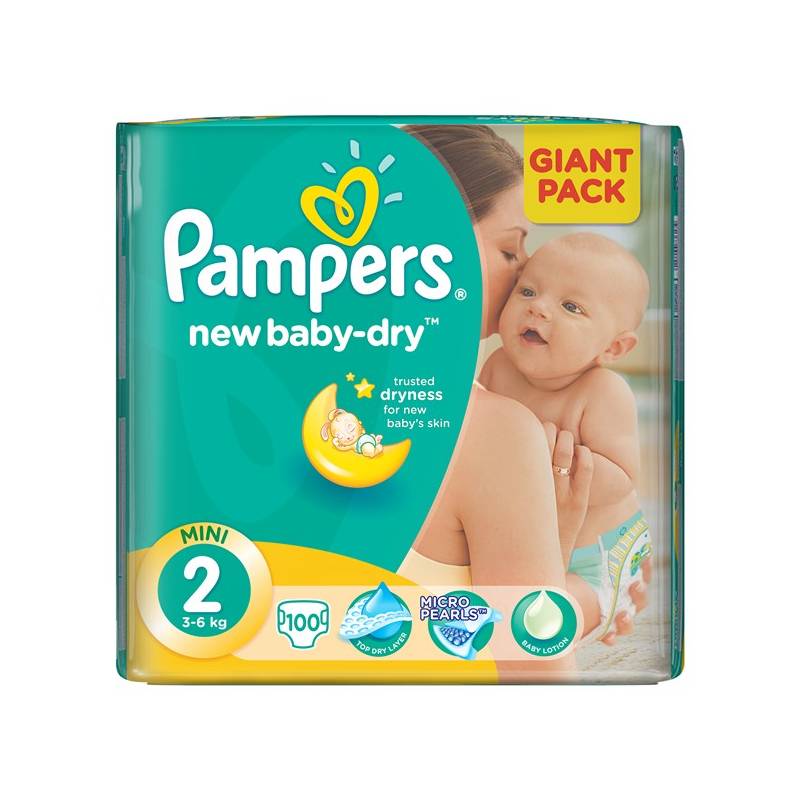 pampers new baby-dry pieluchy 2 mini