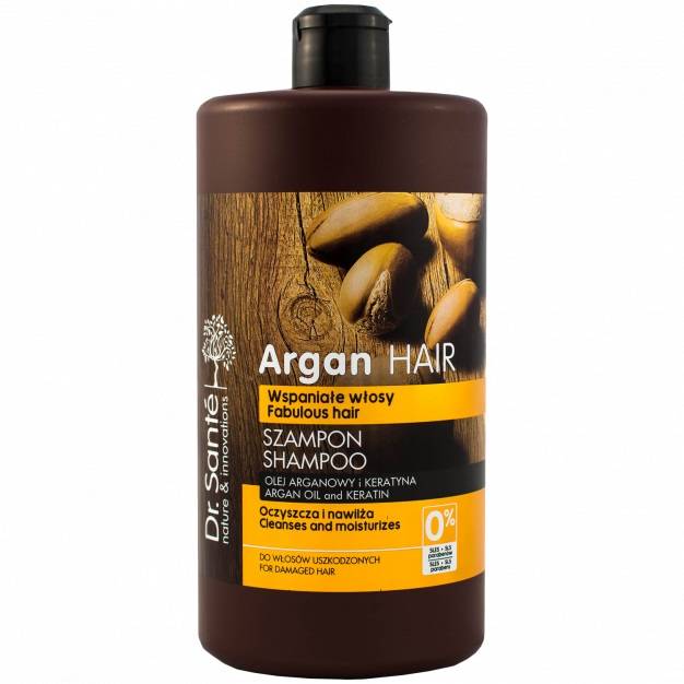 dr.sante argan hair szampon oczyszczający do włosów uszkodzonych