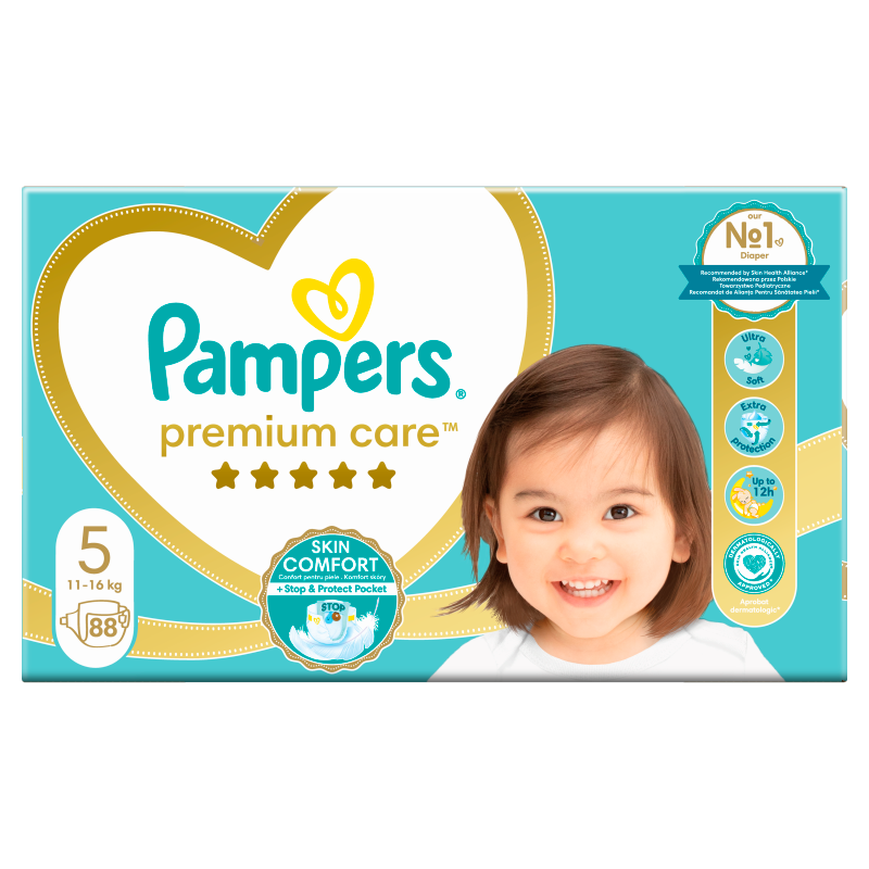 pampers premium care pieluchy jednorazowe rozmiar 1 newborn 88 szt