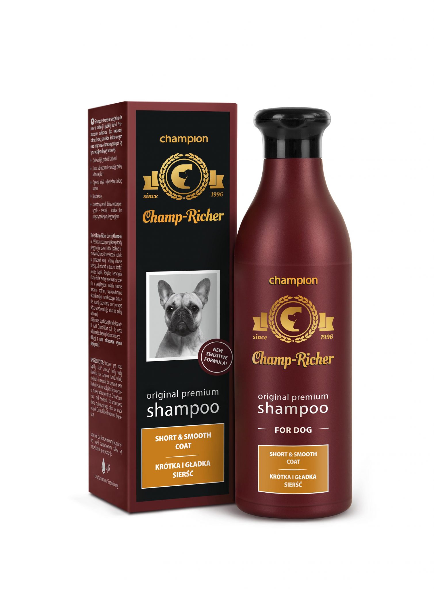 champ-richer champion profesjonalny szampon dla psów o sierści czarnej 250ml