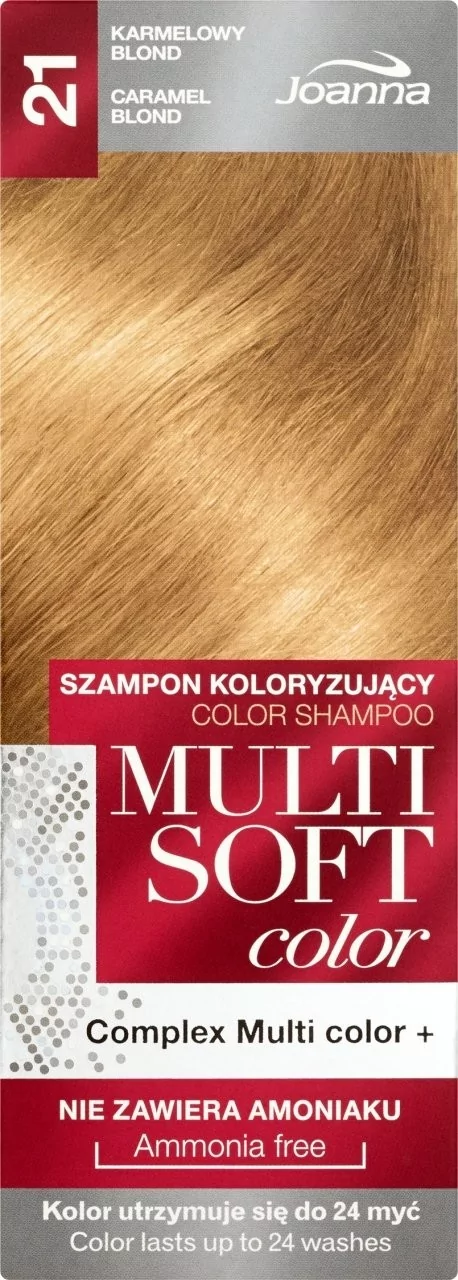 szampon koloryzujący joanna multi soft color karmelowy blond 21