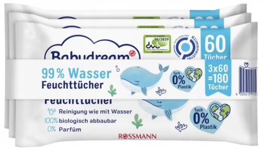 chusteczki nawilżane sama wodą rossmann