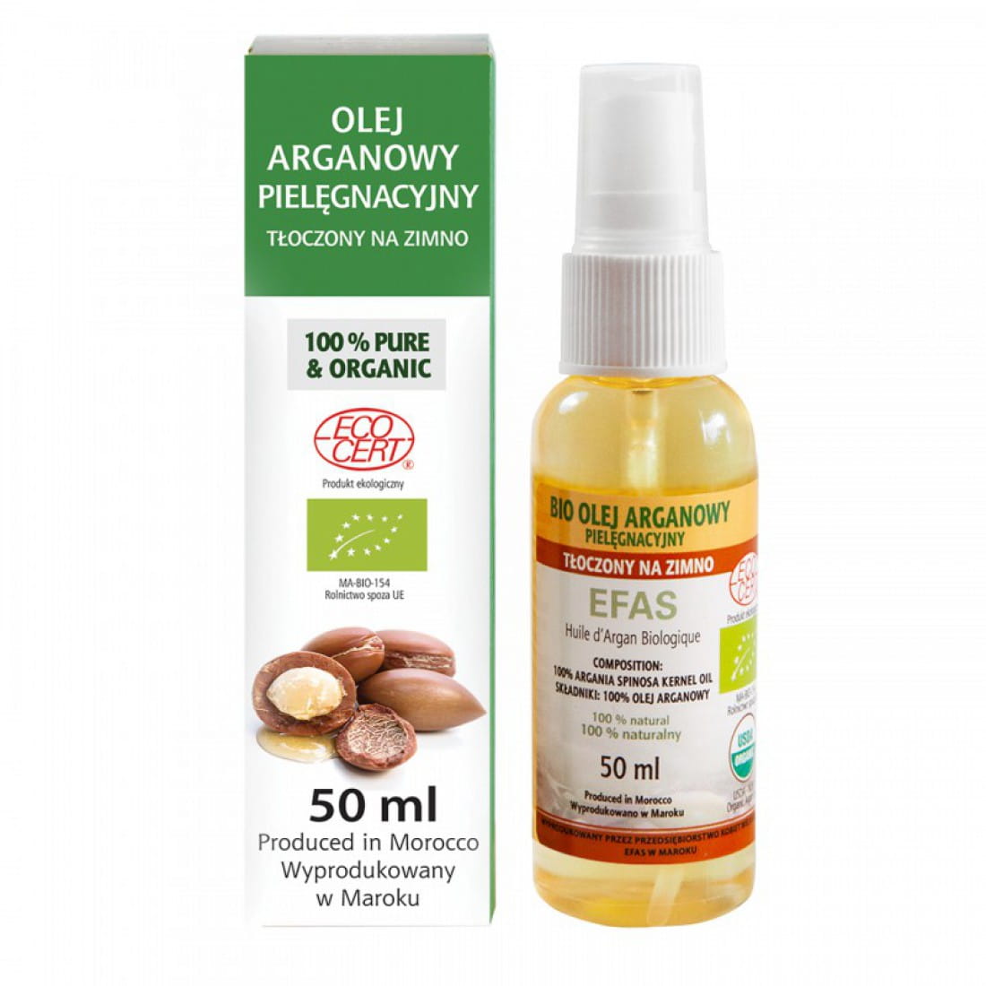 argan oil olejek arganowy do włosów maroco 50ml sklad