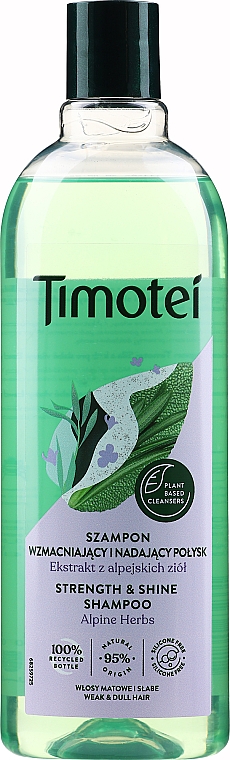 timotei hair care szampon moc i blask do włosów normalnych