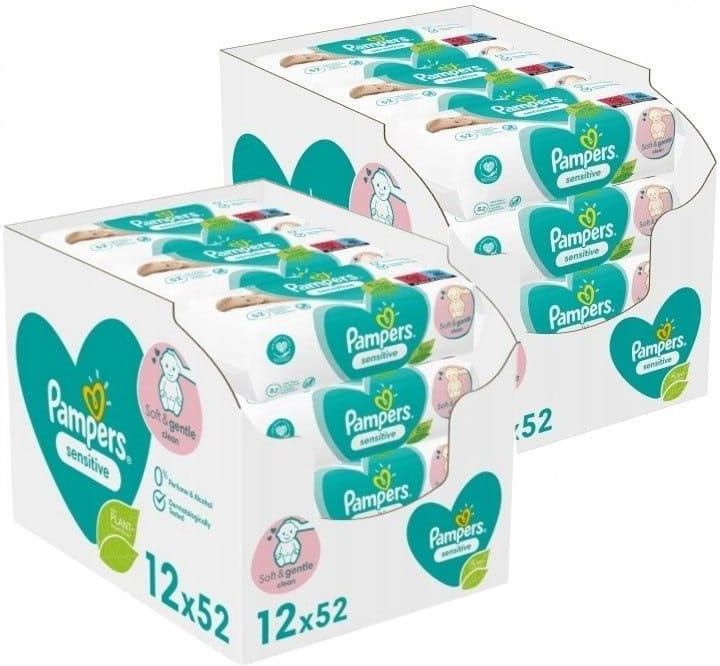 pampers sensitive chusteczki 24 cena