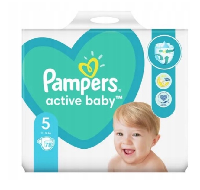 78 sztuk pampers 5