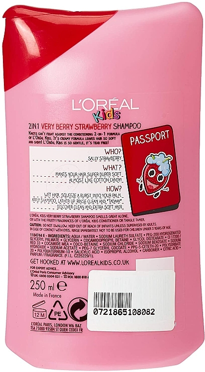 loreal kids 2w1 szampon dla dzieci truskawka