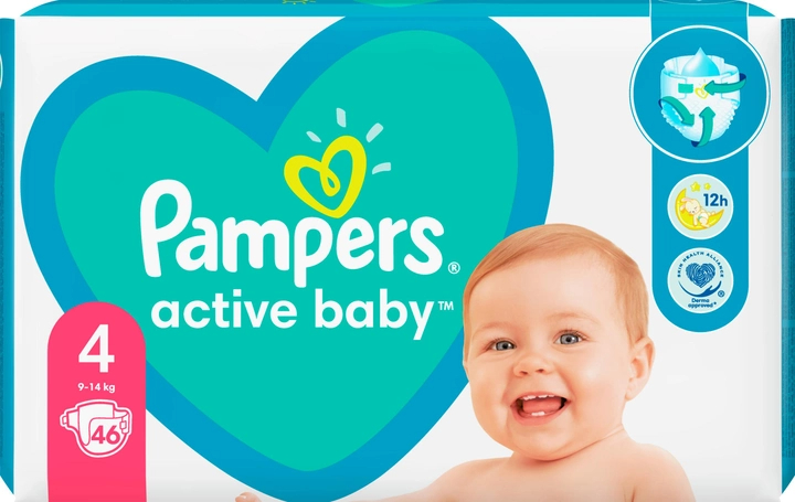 pampers active rozowe