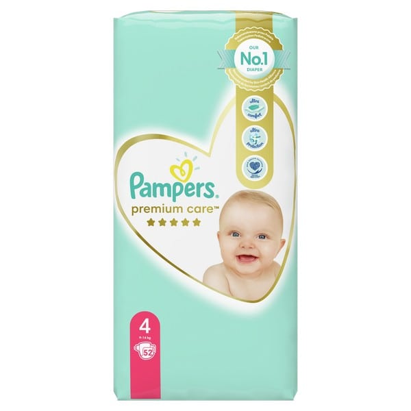 pampers premium care 4 maxi 52 selgros