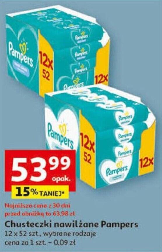 auchan chusteczki pampers sensitive