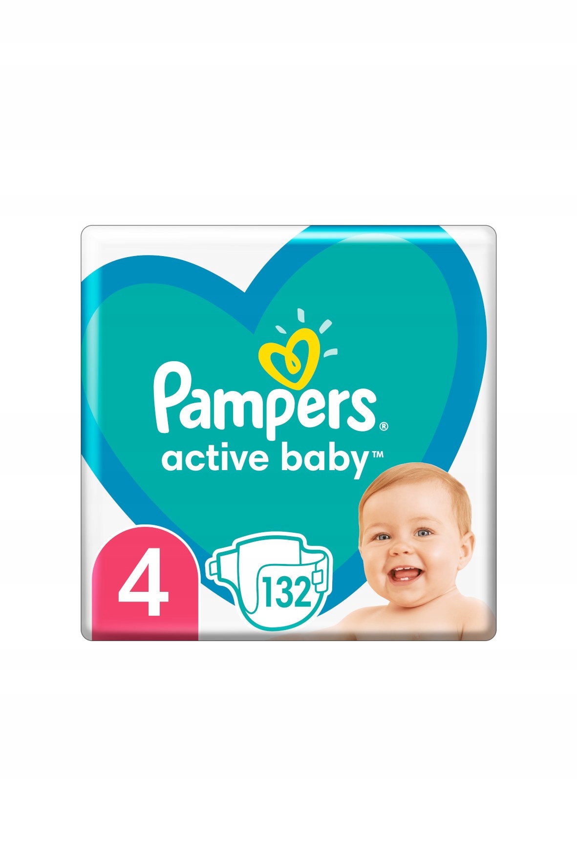 pampers active baby-dry pieluszki 4 maxi 132 sztuki