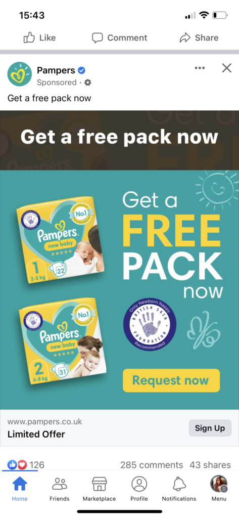 pampers vouchers