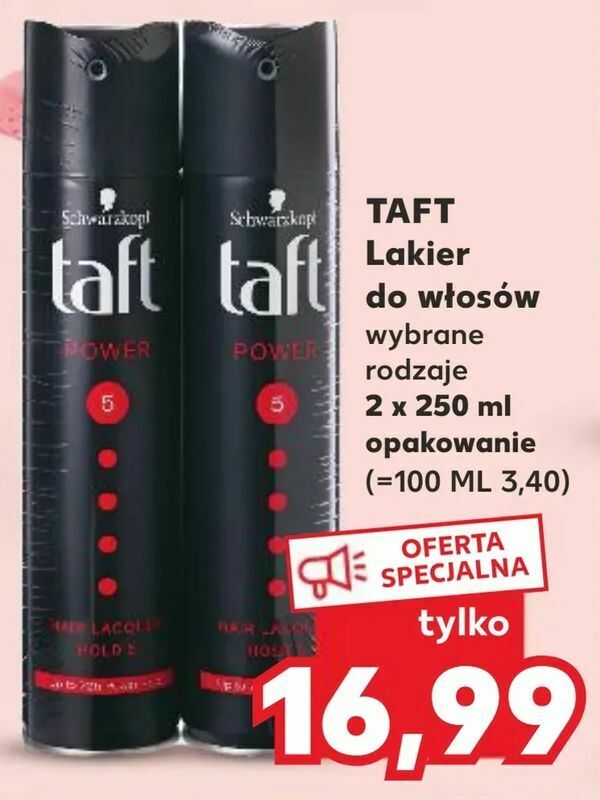 lakier do włosów taft promocja