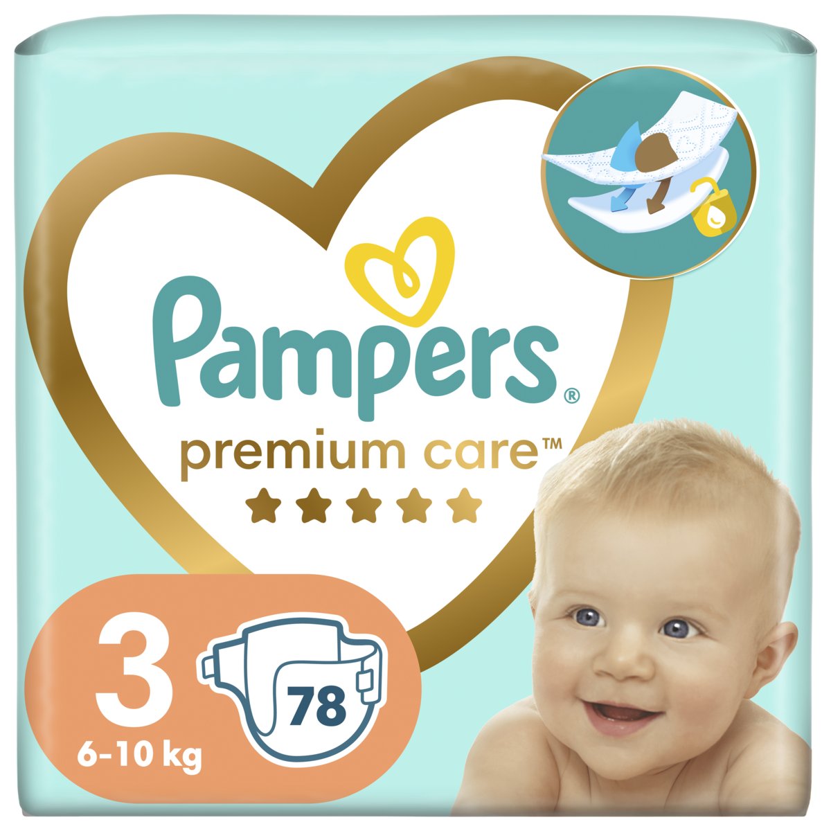 pieluchy jednorazowe pampers premium care 3