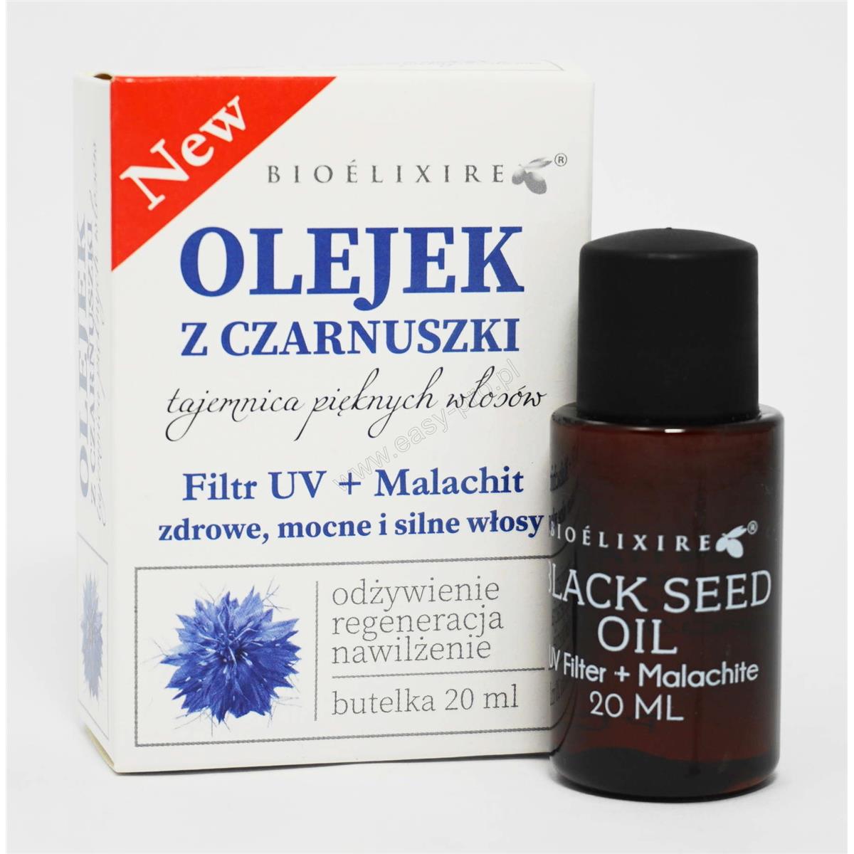 olejek z czarnuszki do włosów bioelixire