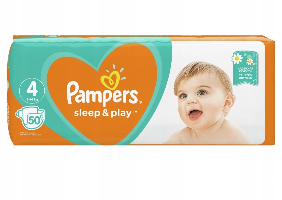 pampers pomarańczowe 4