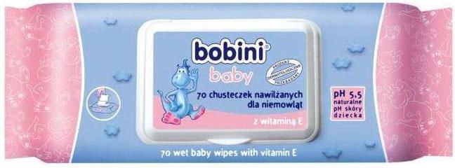 bobini baby chusteczki nawilżane dla niemowląt i dzieci sensitive 70szt