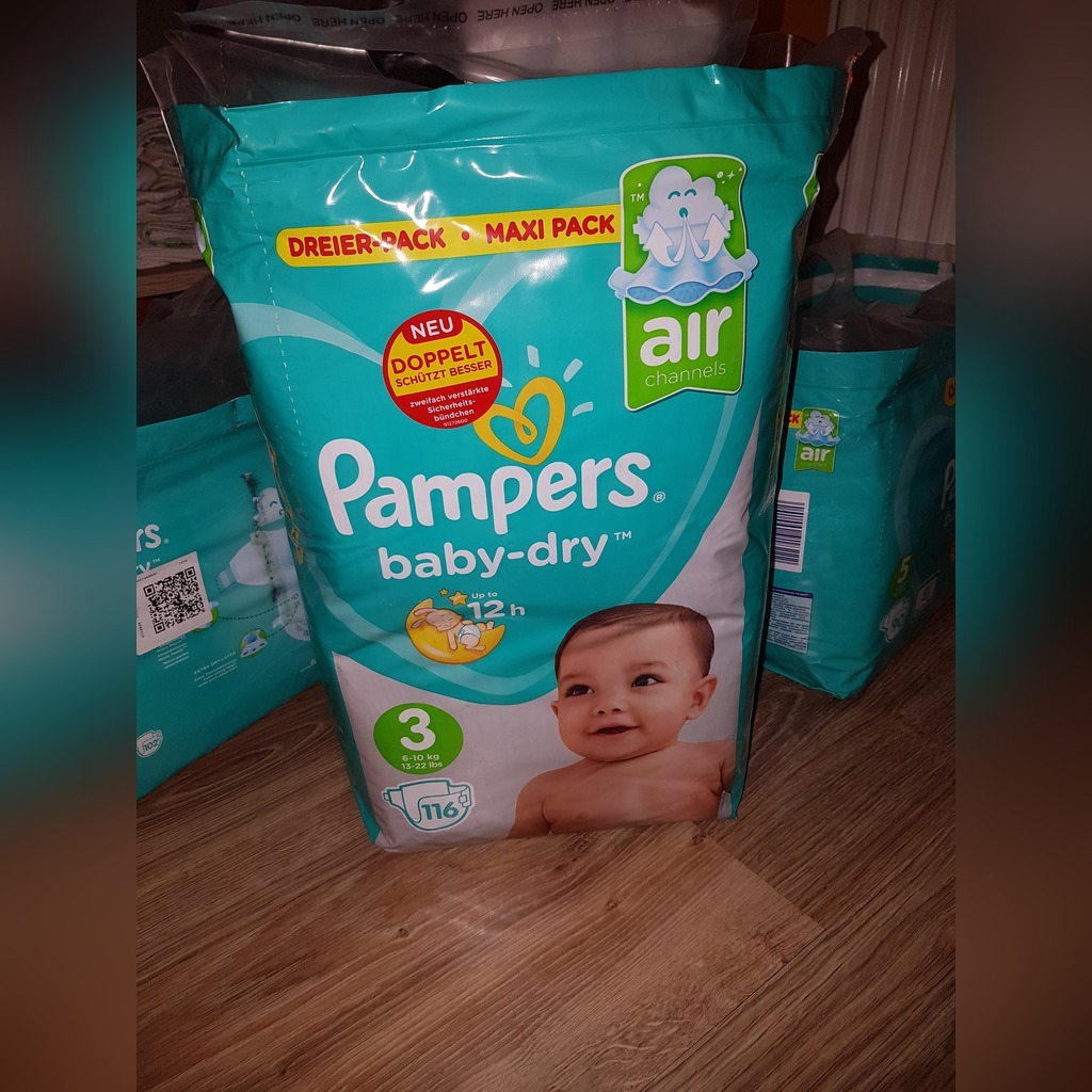 pampers baby dry 3 116sztuk